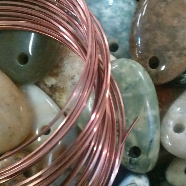 21 Square Antique Copper Non-tarnish Wire