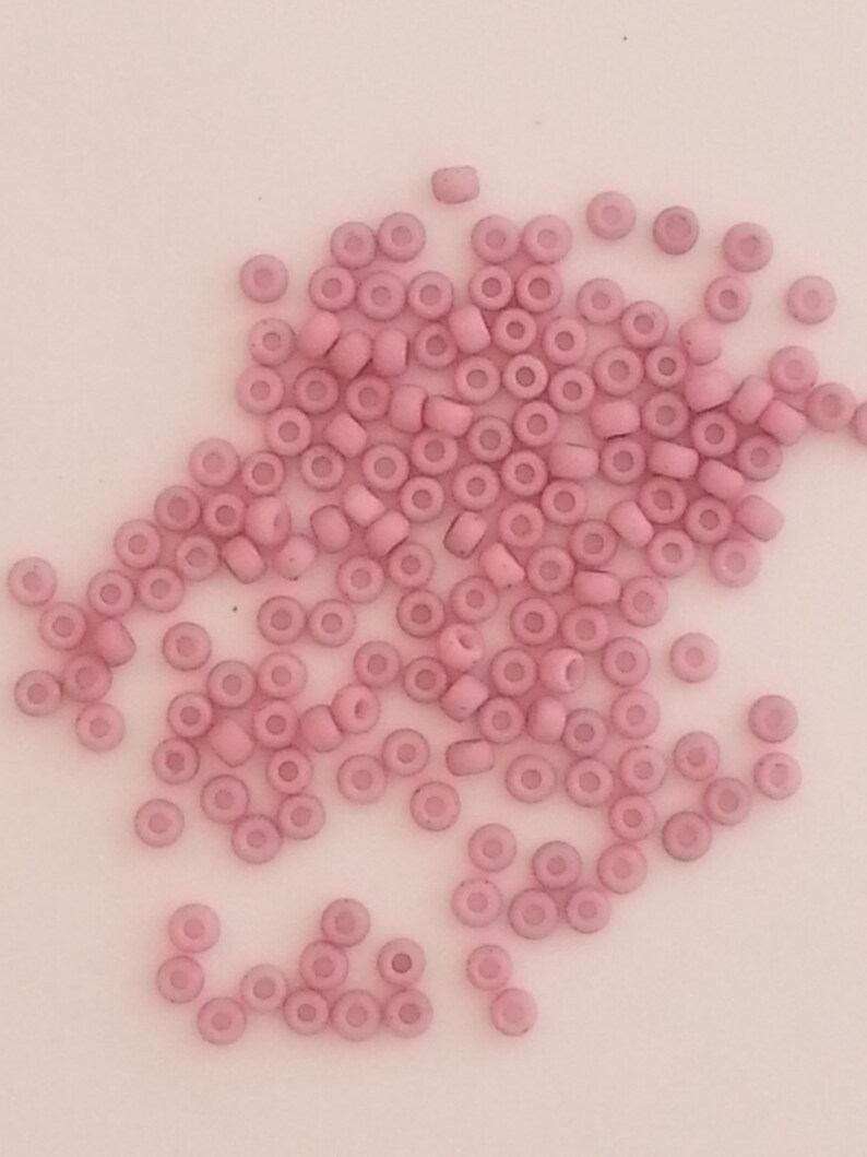 Size 11 Japanese Seed Beads Opaque Flat Pink Color Number Etsy