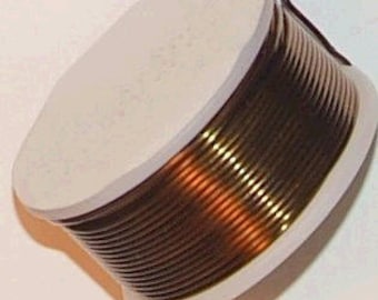 18 ga Round Vintage Bronze Colored Copper wire