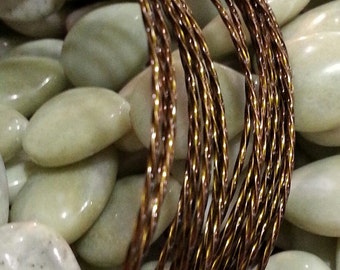 21 Gauge Twisted Vintage Bronze Colored Copper Wire