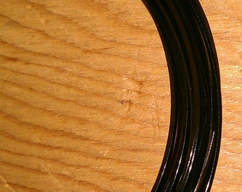 21 Gauge Square Black Colored Copper Wire
