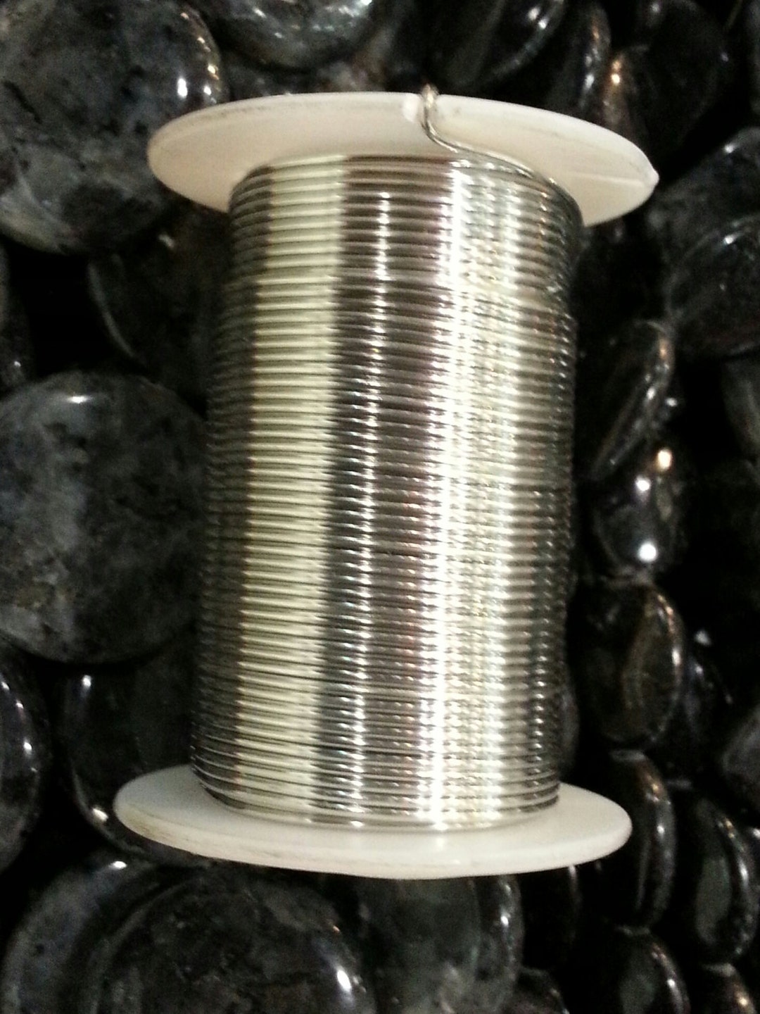 18 Gauge Round Silver Color Copper Wire Beadsmith Tarnish Etsy