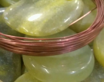 21 Half-Round Antique Copper Wire