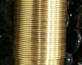18 Gauge Round Brass Wire Beadsmith Tarnish Resistant
