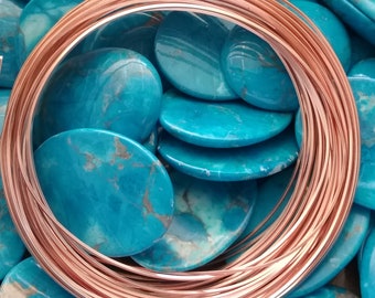 21 Gauge Square Rose Gold Colored Wire