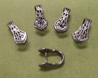 Pinch Bails - Antique Silver Color P1210AS