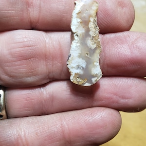 White Plume Agate Cabochon WPAC1C