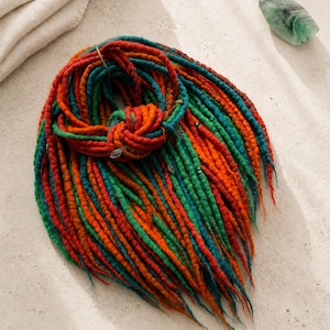 Bohemian Wool Dreads | Handmade Dreadlock Set | Festival Hair