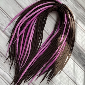 Wool dreadlocks, wool dread set, de dreads, soft dreadlock extensions