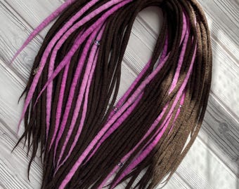 Wool dreadlocks, wool dread set, de dreads, soft dreadlock extensions