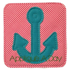 Anchor Raggy (Machine Applique Embroidery Design) Instant Digital Download by Applique a Day 4x4 5x7 6x10