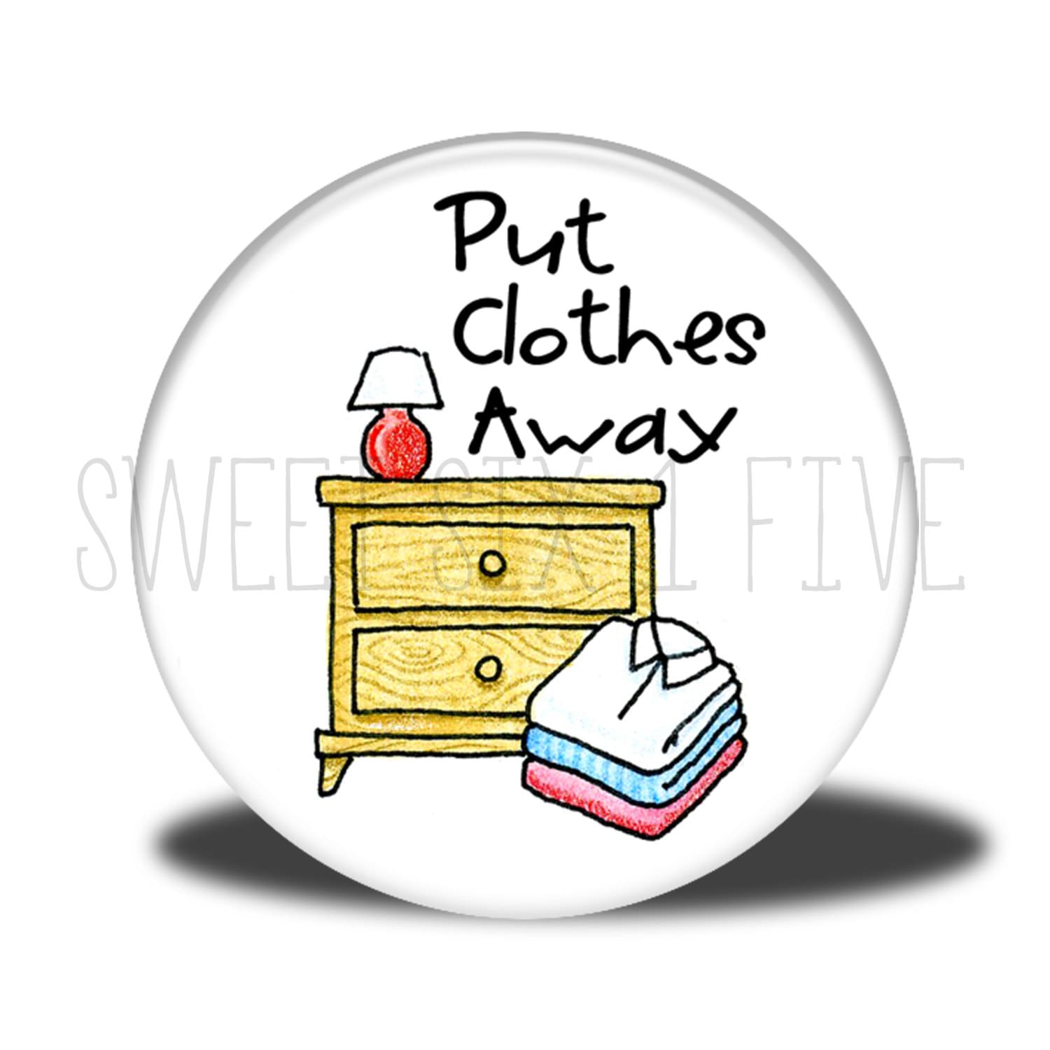 Put Clothes Away Chore Etsy