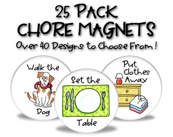 Chore Magnets - 25 Pack