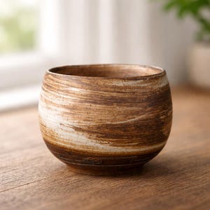 Xícara de chá de cerâmica artesanal, 80ml, estilo Gongfu, rústica, japonesa, no estilo Wabi Sabi.