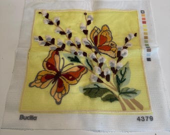 Needlepoint  unfinished hand painted canvas