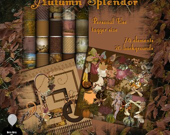 Zestaw do cyfrowego scrapbookingu „Autumn Splendor”