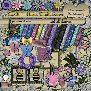 All That Glitters Digital Scrapbook Kit