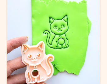 Cat Clay Cutter for Eyeglass Holder Polymer Glasses Accessory Making Tool