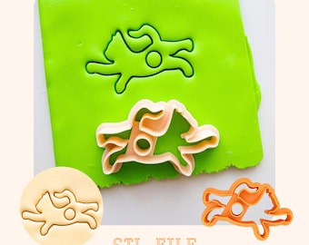 Cat Clay Cutter STL for Glasses Holder Polymer Clay Eyeglass Accessory Making Tool