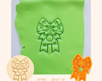 Christmas Clay Cutter STL Snowflake Bow Eyeglass Holder for Polymer Clay Glasses Accessories