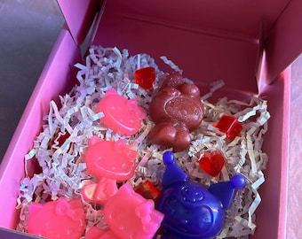 Handmade Kawaii Kitty Character Soap Gift Box | Aloe Vera Moisturizing Set