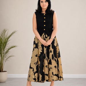 black top gold skirt dress Strapless Short Black Homecoming Dress with Gold Skirt Black/Gold / 4 main image 0