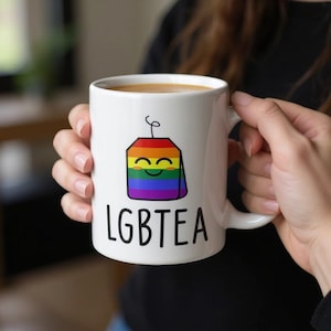HBTQ Färgskiftande Mugg Värmekänslig Magisk Kaffekopp Regnbågsstolthet Mångfald 30 cl Keramisk Mugg Rolig Queer Nyhet Dryckesglas Magiska Gåvor