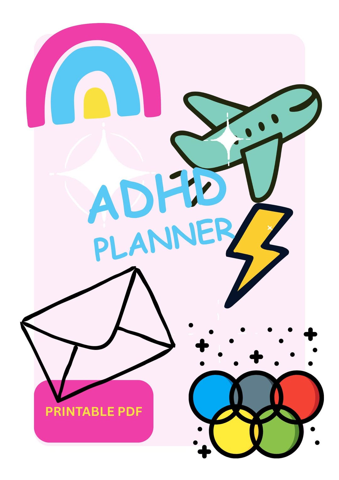 ADHD Planner Printable PDF, Daily Organizer, Monthly Planner, Executive ...