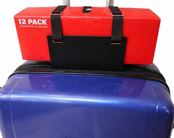 Soda Saddle - A soda carrier to put on top of your luggage.