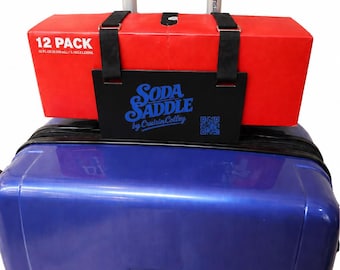 Soda Saddle - A soda carrier to put on top of your luggage.