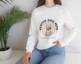 Rescue Dog Mom Sweatshirt | rescue pride, fur baby crewneck