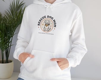 Rescue Dog Mom Hoodie | rescue pride, fur baby sweatshirt