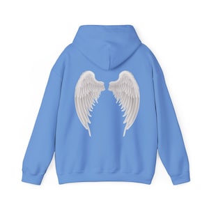 Angel Wings Hoodie | Unisex Heavy Blend™ Hooded Sweatshirt image 7