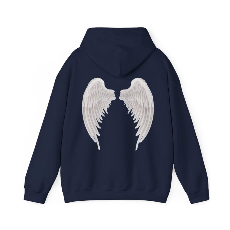 Angel Wings Hoodie | Unisex Heavy Blend™ Hooded Sweatshirt image 9