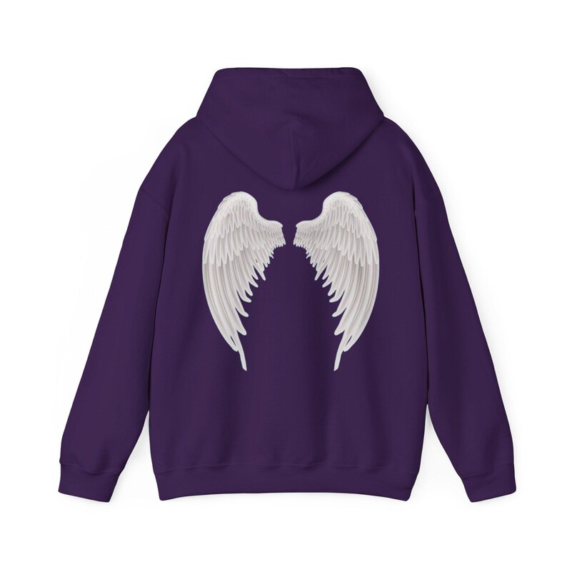 Angel Wings Hoodie | Unisex Heavy Blend™ Hooded Sweatshirt image 10