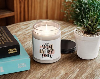 Mom Energy Only Candle, 9oz, Minimal Streetwear Mom Life