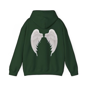 Angel Wings Hoodie | Unisex Heavy Blend™ Hooded Sweatshirt image 5