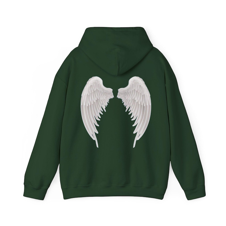 Angel Wings Hoodie | Unisex Heavy Blend™ Hooded Sweatshirt image 5