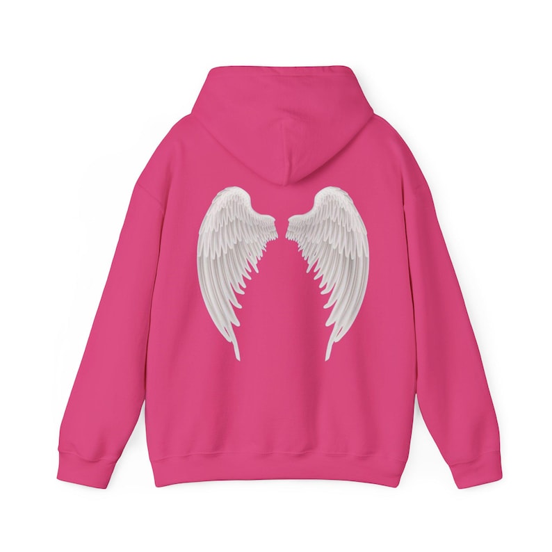 Angel Wings Hoodie | Unisex Heavy Blend™ Hooded Sweatshirt image 12