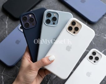 Soft Liquid Silicone iPhone Case: Slim, Non-Slip Grip Protective Cover 11 12 13 14 15 16 17 Mini Plus Pro Max E SE
