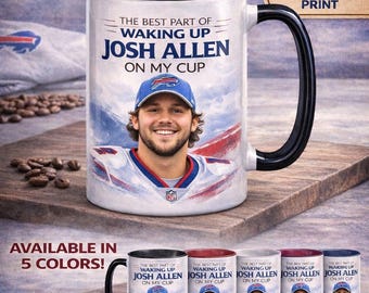 Josh Allen Mug – Buffalo Football Fan Gift – Double-Sided Ceramic Cup