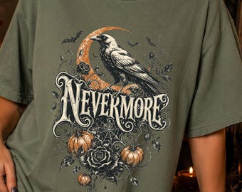 Edgar Allan Poe Nevermore Shirt, The Raven Gothic Literature T-Shirt