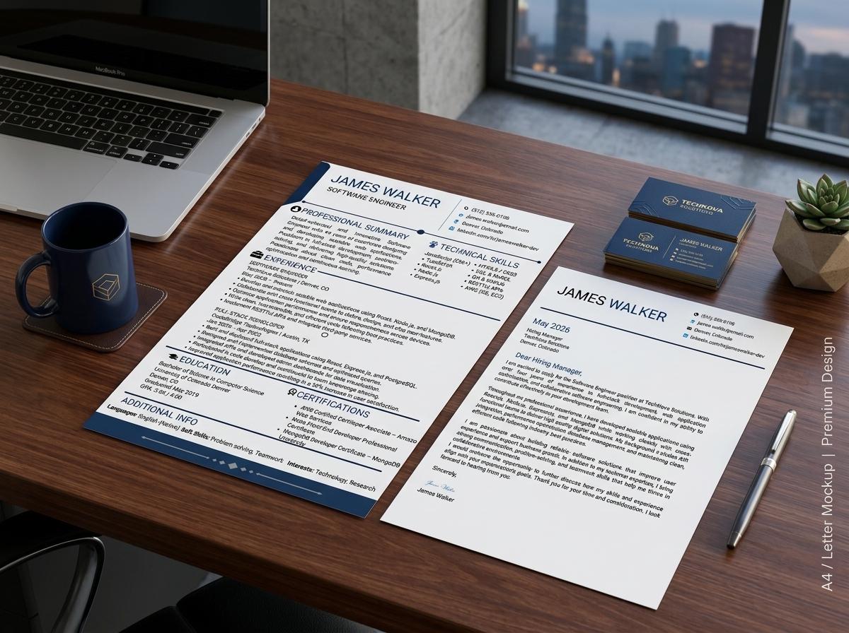Modern ATS Friendly Resume Template | Clean Editable CV for Canva ...