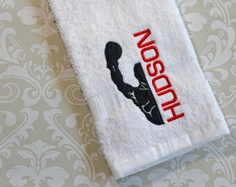 Personalized Boxing Towel STBX // Personalized Gift // Boxer Gift // Coach Gift // Gift for him // Gift for her // Christmas Gift