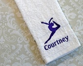 Personalized Dance Towel #1 ST005  //Dance Gifts // Dance Teacher Gifts // Dancer