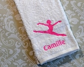 Personalized Dancer Towel #2 ST006 //Dance Gifts // Dance Teacher Gifts // Dancer // Coach // Mom Gift