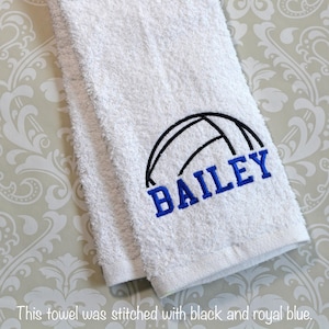 Personalized Volleyball Towel #2  VBST02  // Volleyball Gift // Coach Gift // Volleyball Mom Gift // Volleyball Player// Personalized Gift