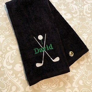 Personalized Golf Bag Towel ST068 // Golf Gifts for Men // Golf Gifts // Golf Gifts for Women // Father's Day // Golfing// Personalized Gift