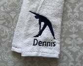 Personalized Male Yoga Sweat Towel  STY01  // Yoga Gift // Sweat Towel