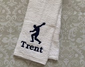 Personalized Discus Throw Towel ST0092 // track and field gift // track and field coach gift